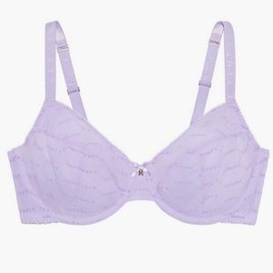 Savage x Fenty Lavender Mesh Bra